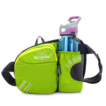 Waist Pack With Bottle Holder Travel Cycling Fanny Pack dog walking